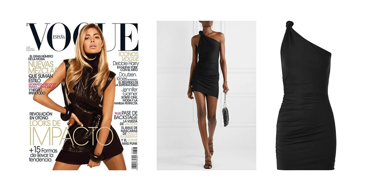 15 looks de inspiración para el vestuario de una sesión de fotos de moda 2 Looks sesión de fotos moda escote asimétrico