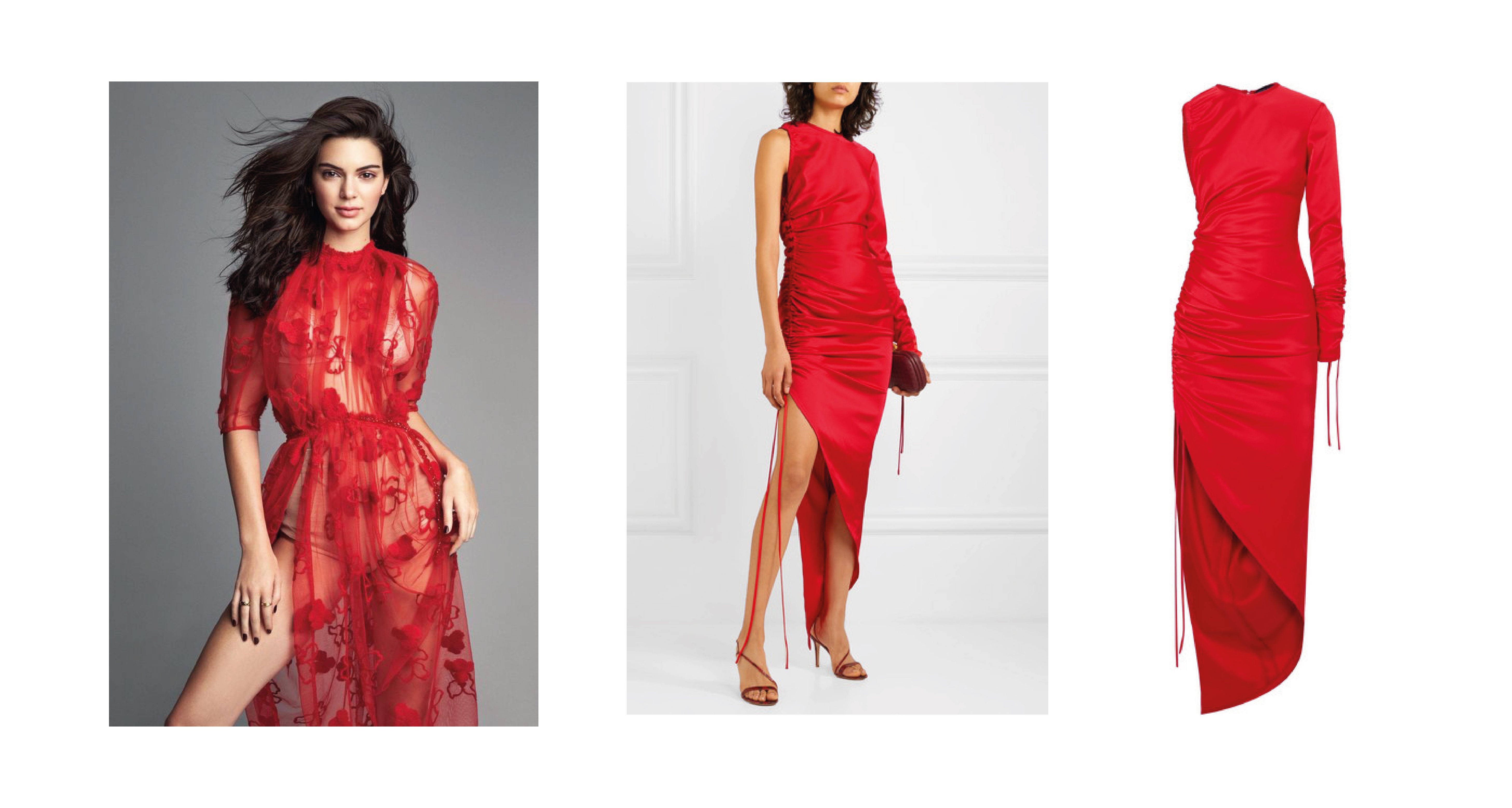 15 looks de inspiración para el vestuario de una sesión de fotos de moda 6 Looks sesión de fotos moda vestido rojo