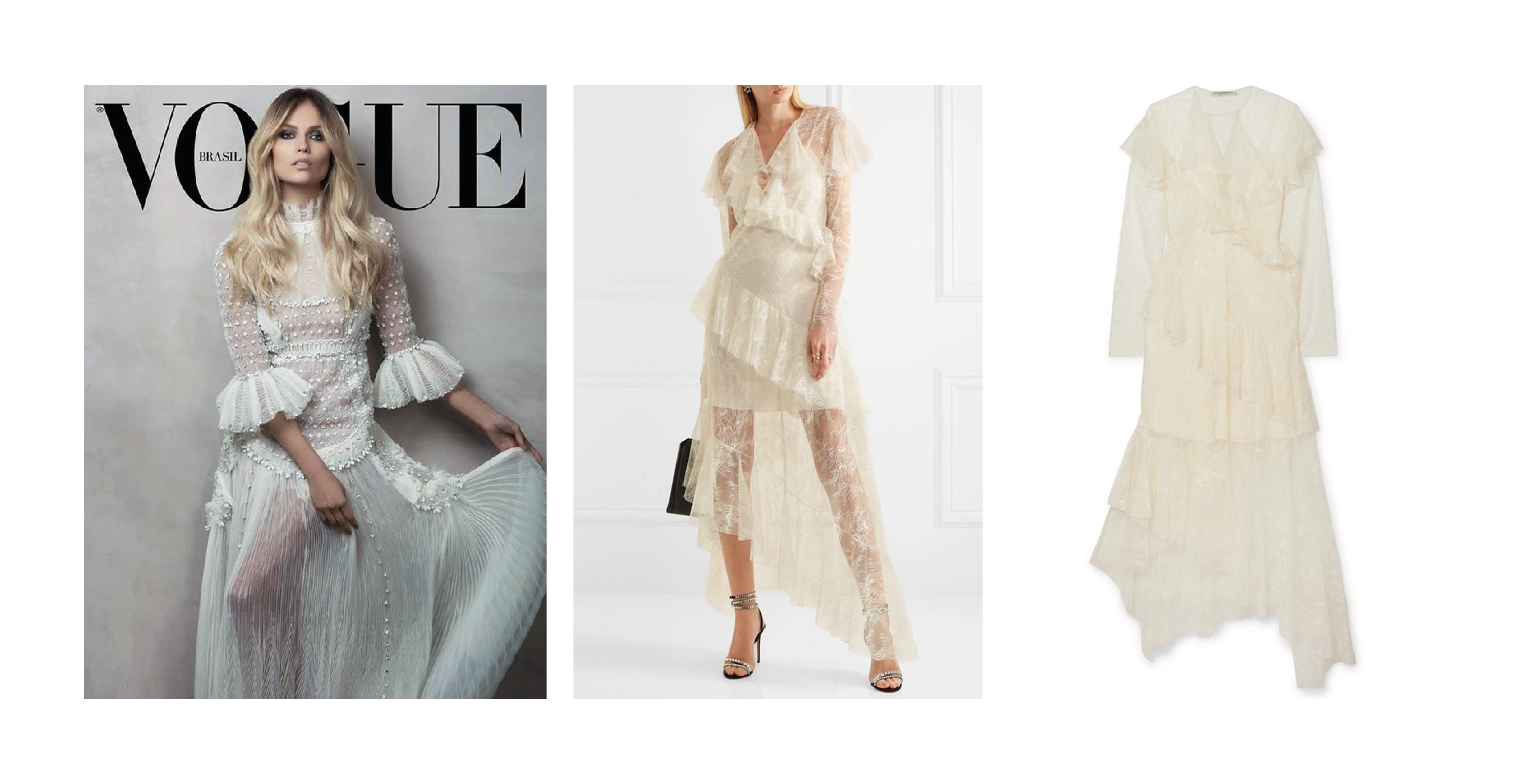 15 looks de inspiración para el vestuario de una sesión de fotos de moda 8 Looks sesión de fotos moda vestido largo blanco