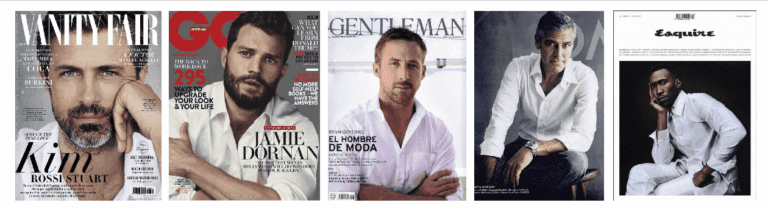 Las claves para escoger el vestuario de una sesión de fotos de hombre 1 Vestuario sesión de fotos hombre camisa blanca