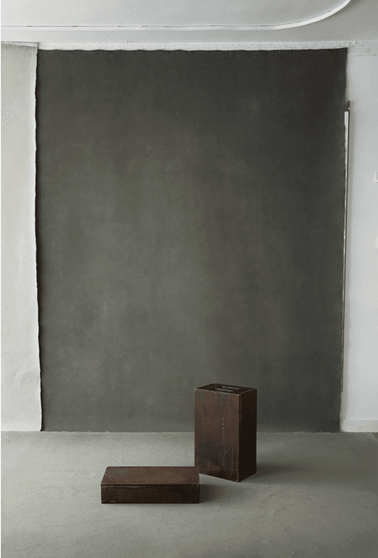Los diferentes fondos del estudio 25 Fondo gris verdoso oliphant