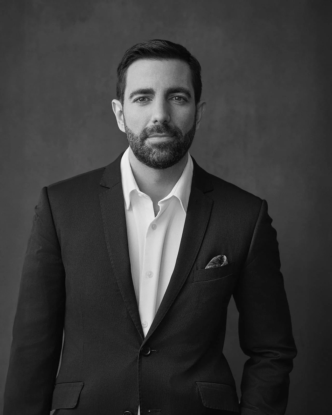 Retrato Hombre blanco y negro por Cristina Robles